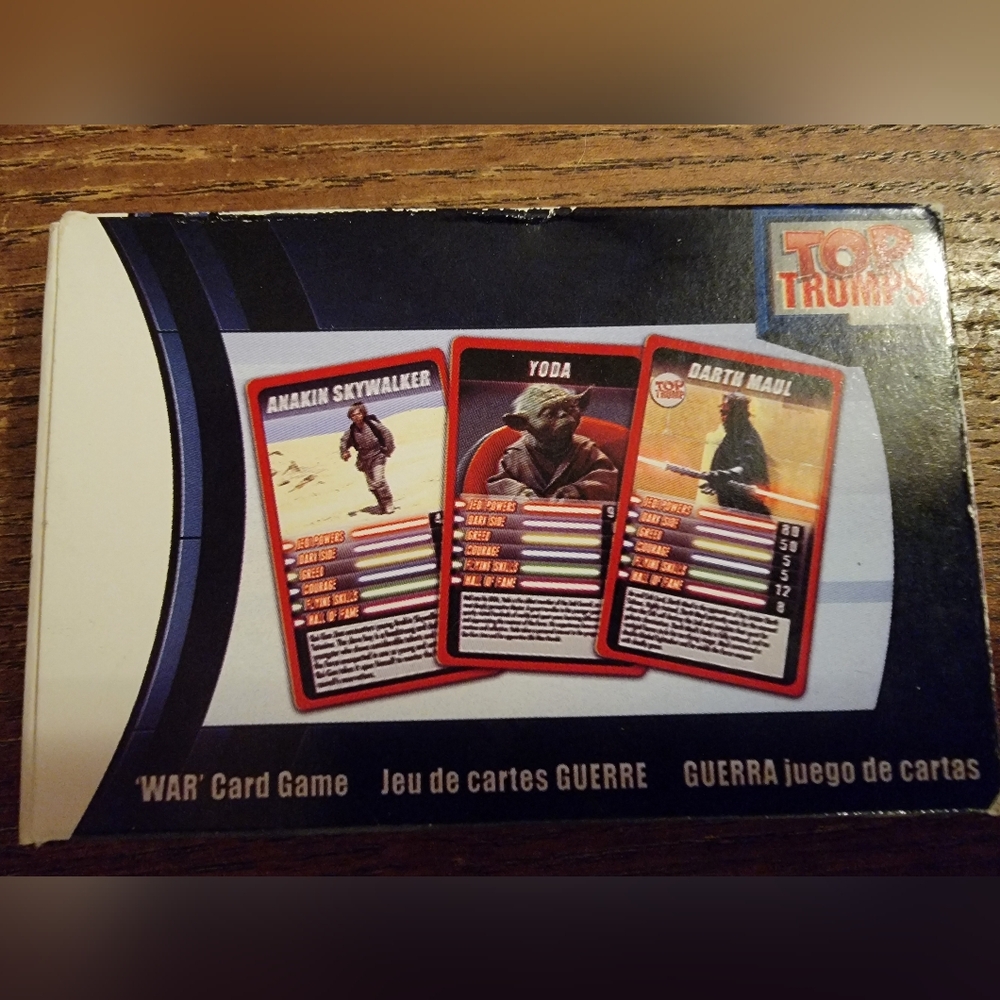 Top Trumps Star Wars 'war' Card Game